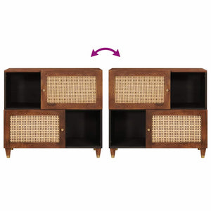 Sideboard Braun Mango Massivholz 80cm