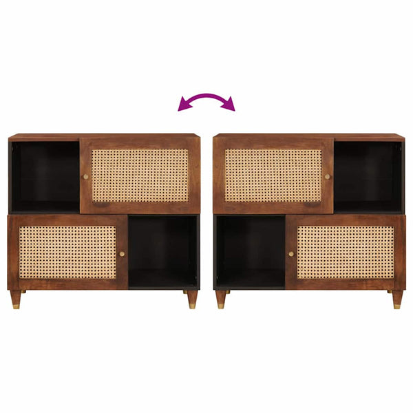 Sideboard Braun Mango Massivholz 80cm
