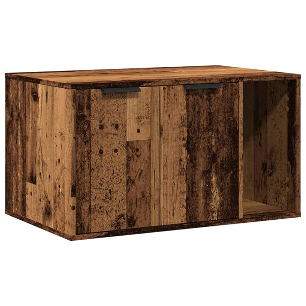 Katzenklo im Altholz-Design 80x50x45cm