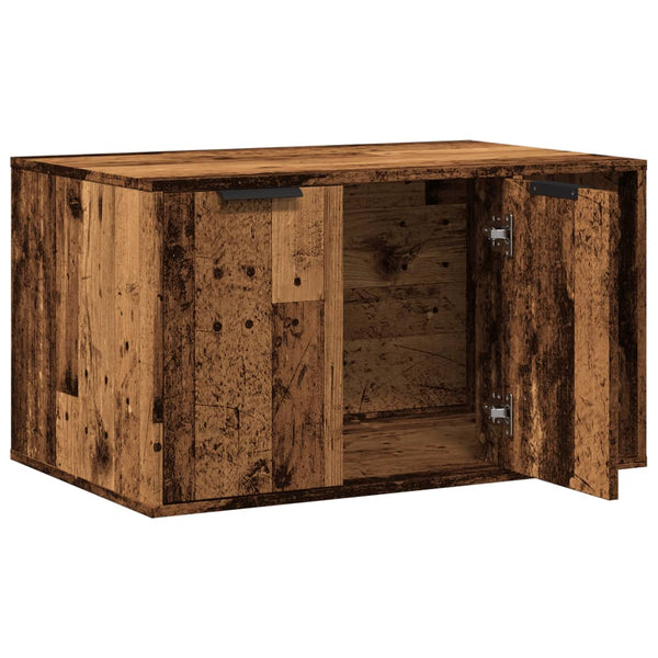 Katzenklo im Altholz-Design 80x50x45cm
