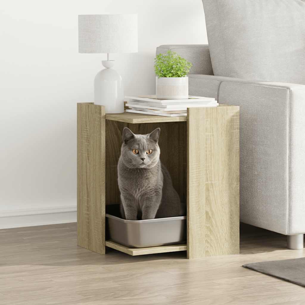 Katzenklo Sonoma Eiche 42x42x51cm