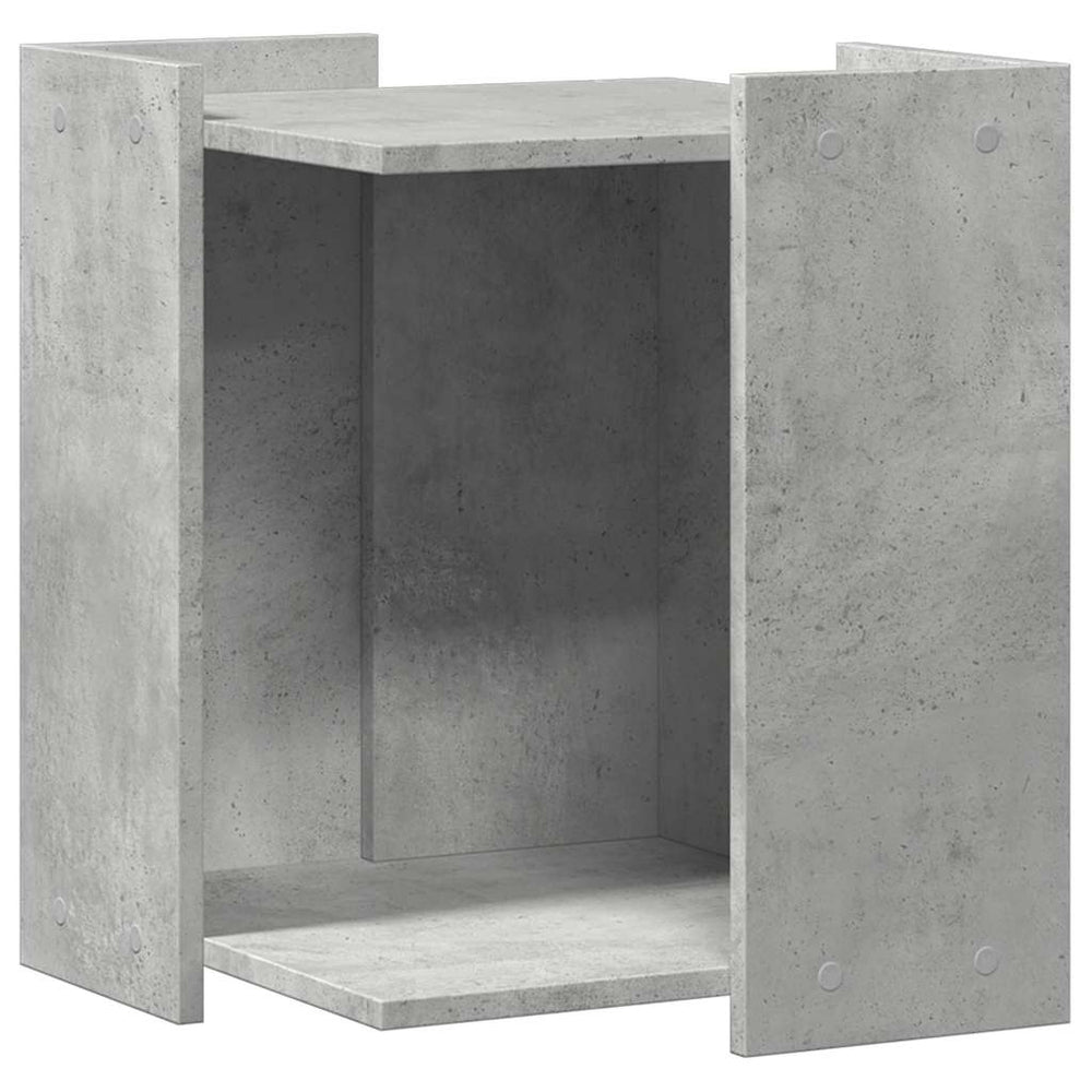 Katzenklo Betongrau Holzwerkstoff 42x42x51cm