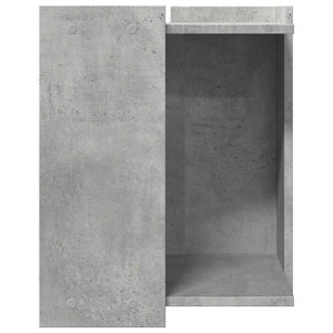 vidaXL Bac à litière pour chat gris béton 42x42x51 cm Bois d'ingénierie