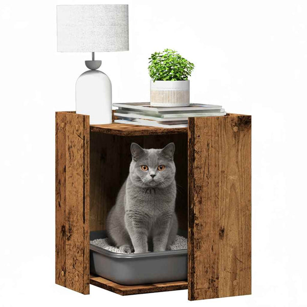 Katzenklo im Altholz-Design