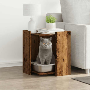 Katzenklo im Altholz-Design