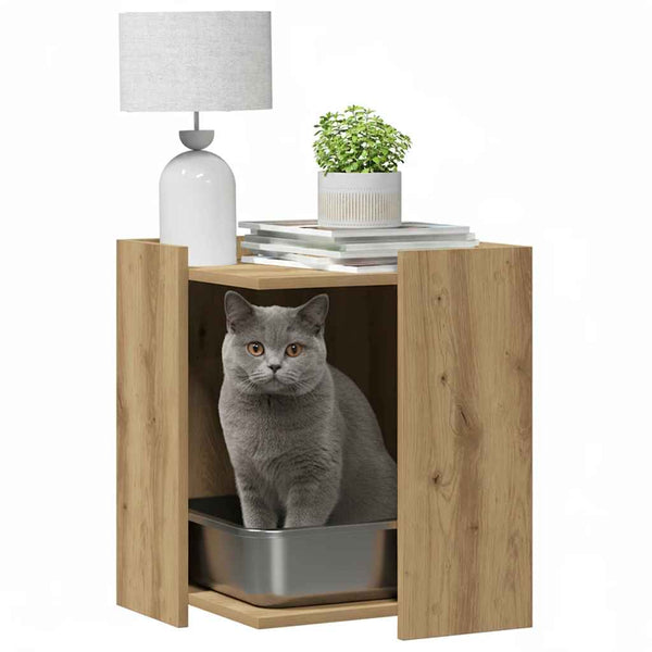 Katzenklo Artisan-Eiche 42x42x51cm