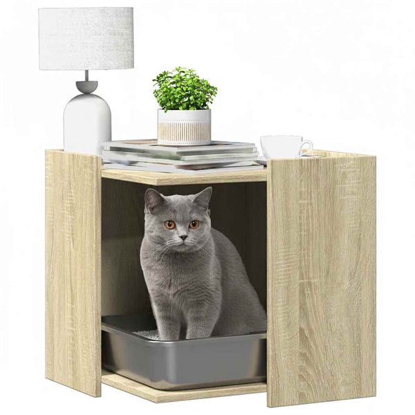 Katzenklo Sonoma Eiche 53x53x51 cm