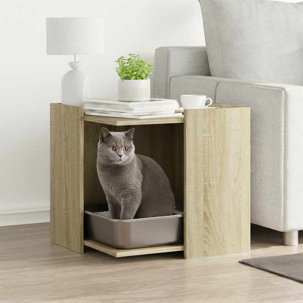 Katzenklo Sonoma Eiche 53x53x51 cm