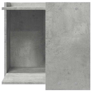 Betongraue Katzenklo-Box aus Holzwerkstoff