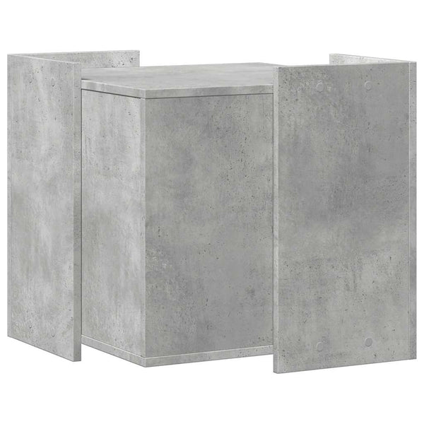 Betongraue Katzenklo-Box aus Holzwerkstoff