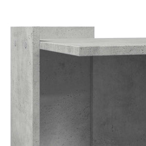 Betongraue Katzenklo-Box aus Holzwerkstoff