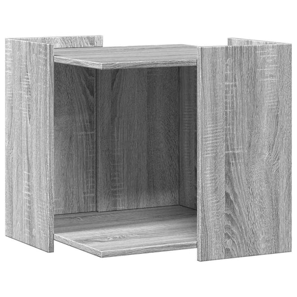 Katzenklo Grau Sonoma Holz 53x53x51cm