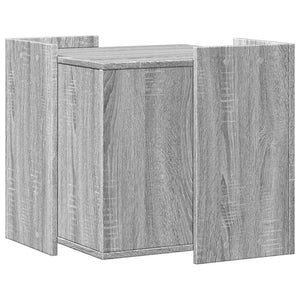 Katzenklo Grau Sonoma Holz 53x53x51cm