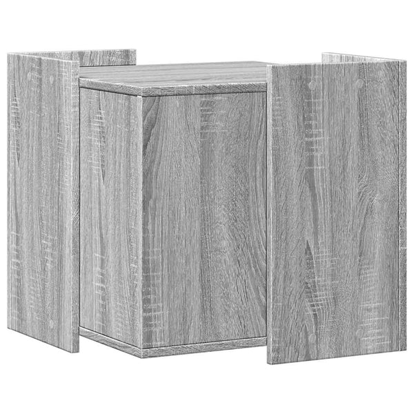 Katzenklo Grau Sonoma Holz 53x53x51cm