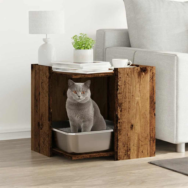 Katzenklo im Altholz-Design