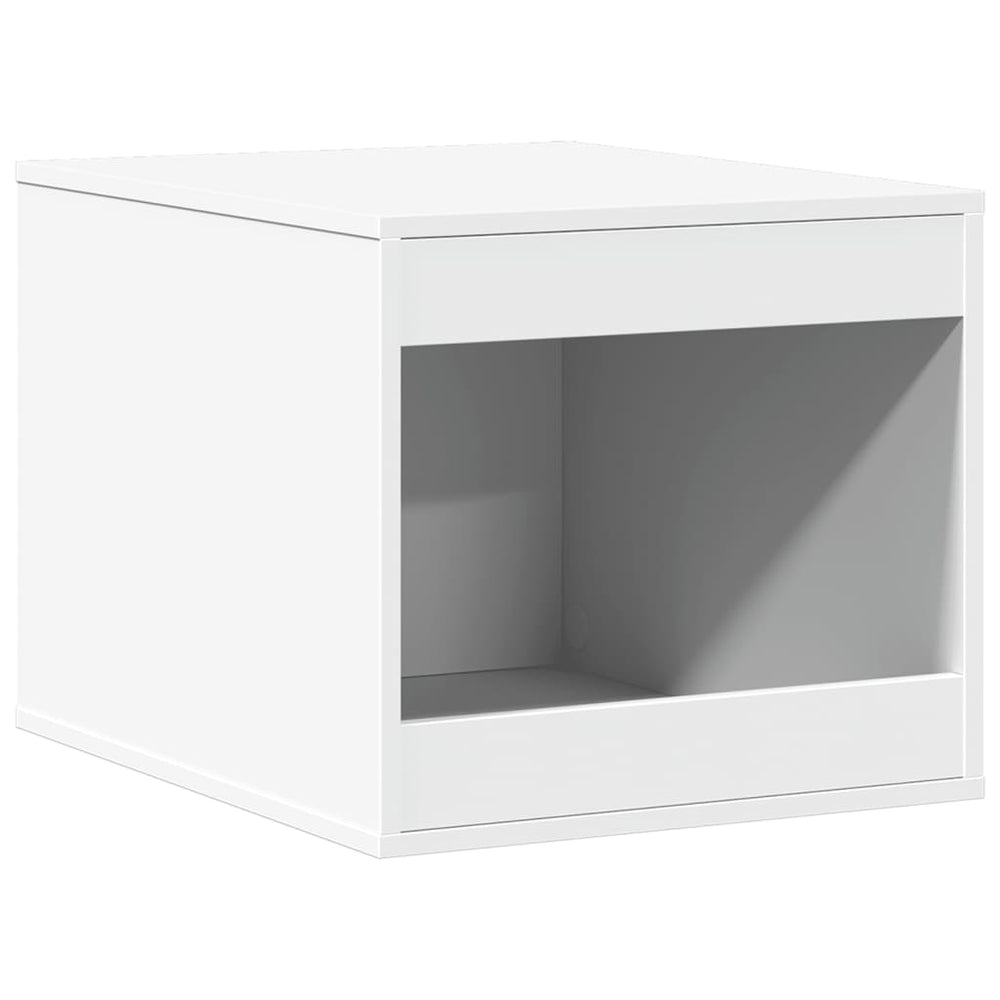Katzenklo Weiß Holz 47x59x42 cm