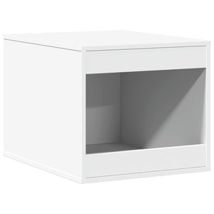 Katzenklo Weiß Holz 47x59x42 cm