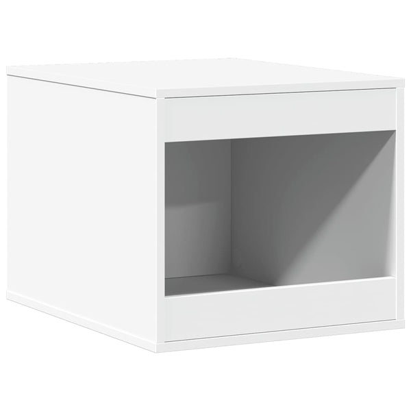 Katzenklo Weiß Holz 47x59x42 cm