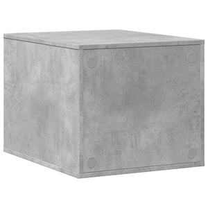 Betongraue Katzenklo-Box