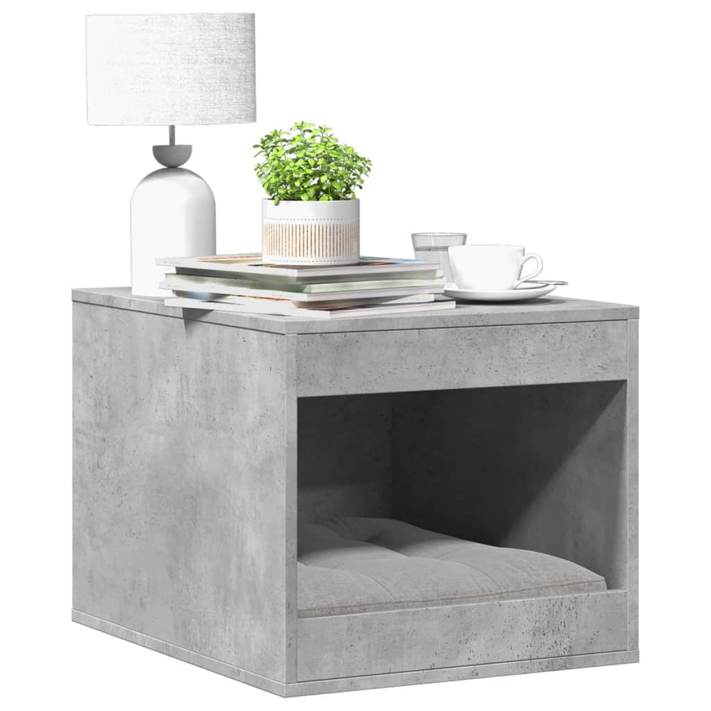 Betongraue Katzenklo-Box