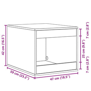 Katzenklo Eichen-Optik