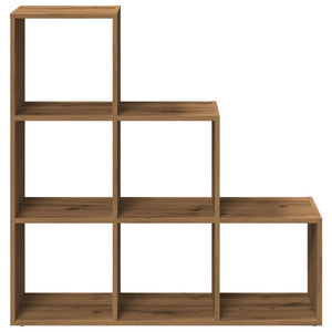 Raumteiler Bücherregal, 3 Etagen, Eiche