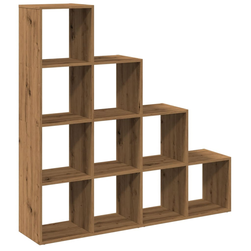 vidaXL Room Divider Bookcase 4 Tiers Artisan Oak 131.5x29x131.5 cm