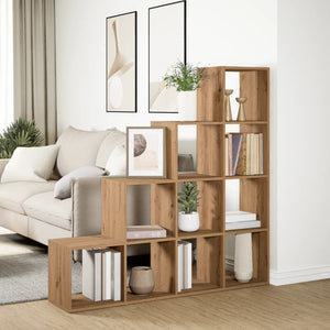 Raumteiler Bücherregal Artisan Eiche 4 Stufen