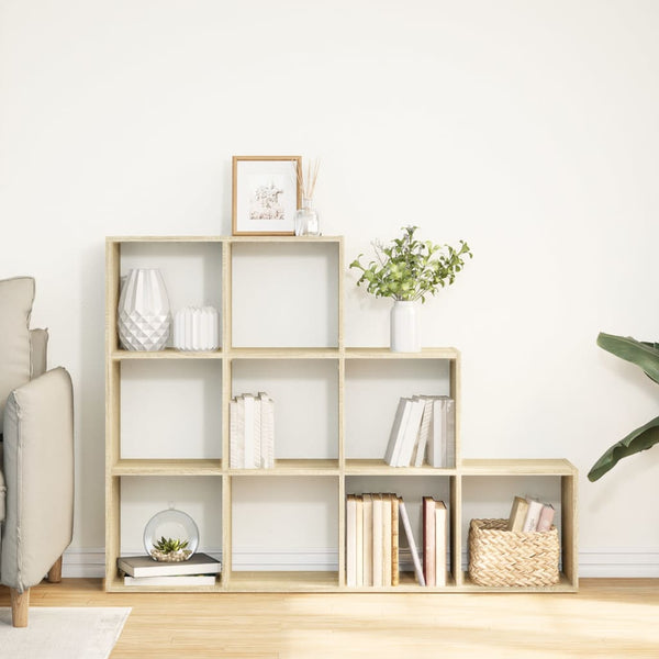 Raumteiler Bücherregal Sonoma Eiche 3-stufig