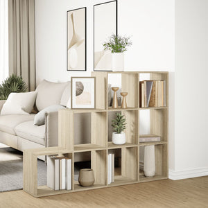 Raumteiler Bücherregal Sonoma Eiche 3-stufig