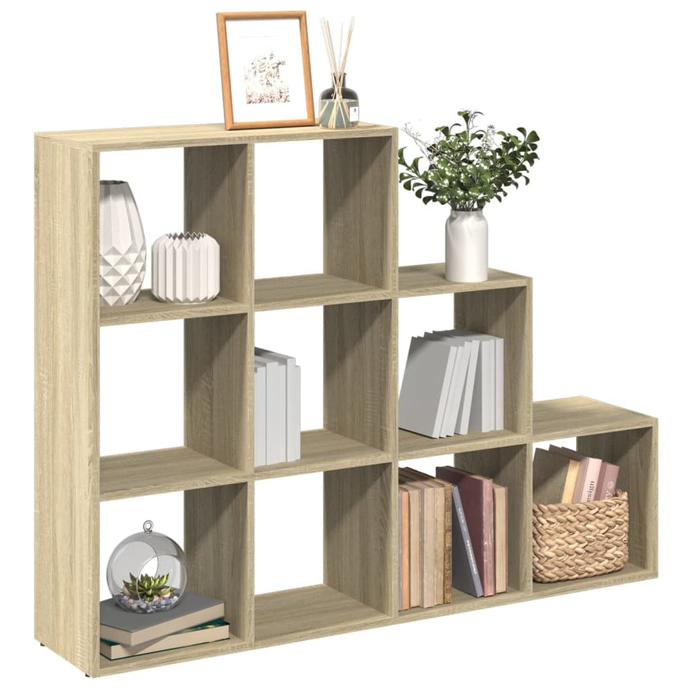 Raumteiler Bücherregal Sonoma Eiche 3-stufig