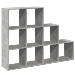 Raumteiler Bücherregal Betongrau 137,5 cm