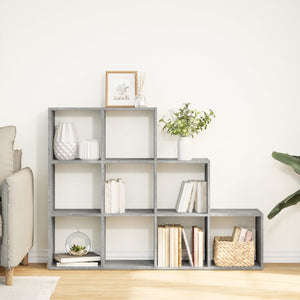 Raumteiler Bücherregal Betongrau 137,5 cm