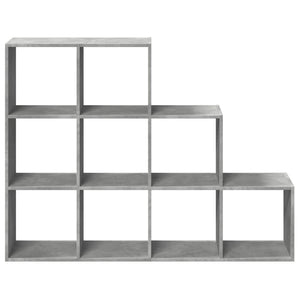 Raumteiler Bücherregal Betongrau 137,5 cm