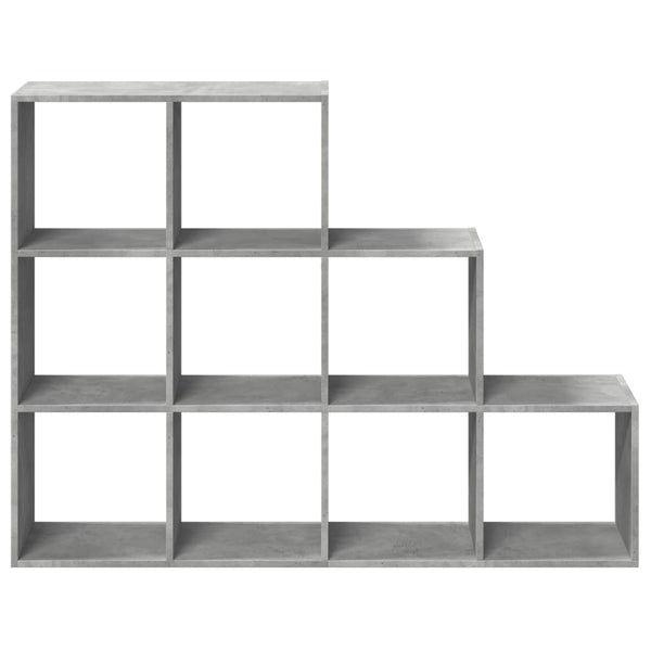 Raumteiler Bücherregal Betongrau 137,5 cm