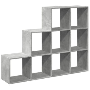 Raumteiler Bücherregal Betongrau 137,5 cm