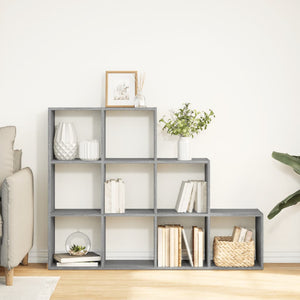 Raumteiler Bücherregal Grau Sonoma 137,5cm