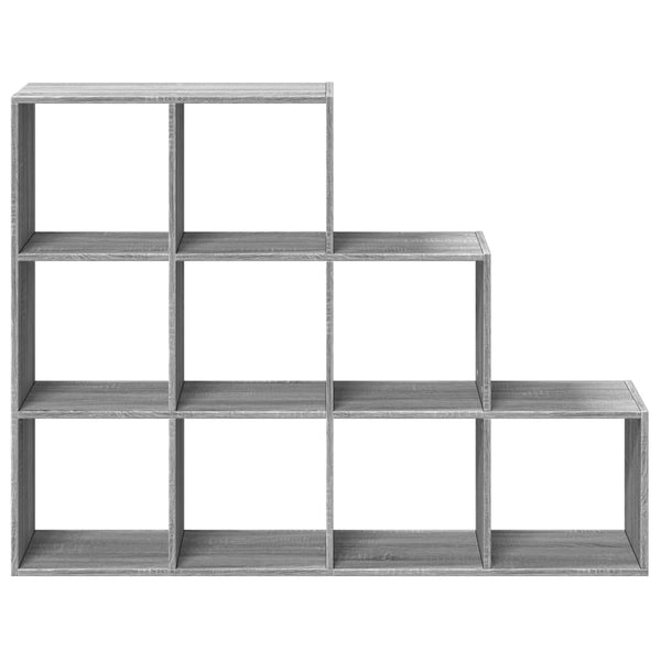 Raumteiler Bücherregal Grau Sonoma 137,5cm