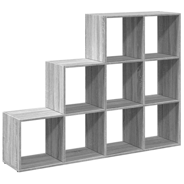 Raumteiler Bücherregal Grau Sonoma 137,5cm