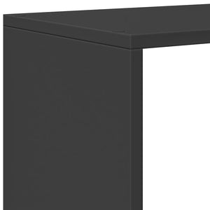 Raumteiler Bücherregal Schwarz 3-stufig