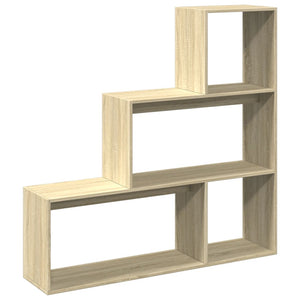 Sonoma Eiche Raumteiler Bücherregal 3-stufig