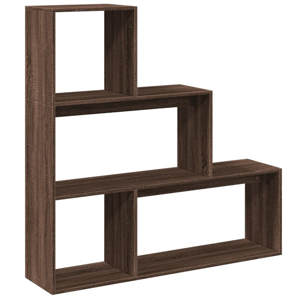 Raumteiler Bücherregal Braun Eiche 123cm