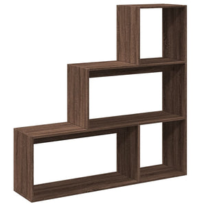 Raumteiler Bücherregal Braun Eiche 123cm