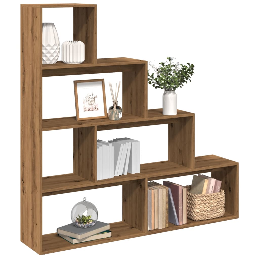 Raumteiler Bücherregal Artisan Eiche 4-stufig