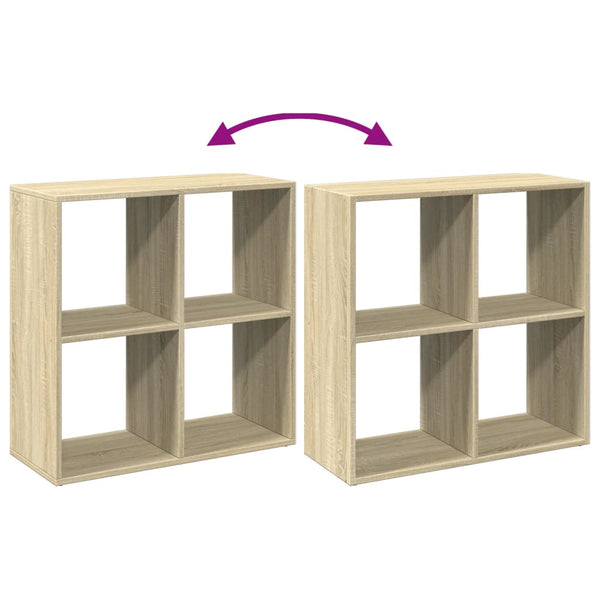 Sonoma Eiche Raumteiler Bücherregal 69,5cm