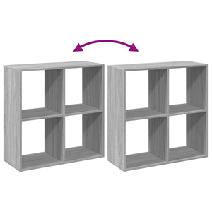 Graues Raumteiler-Bücherregal Sonoma 69,5 cm