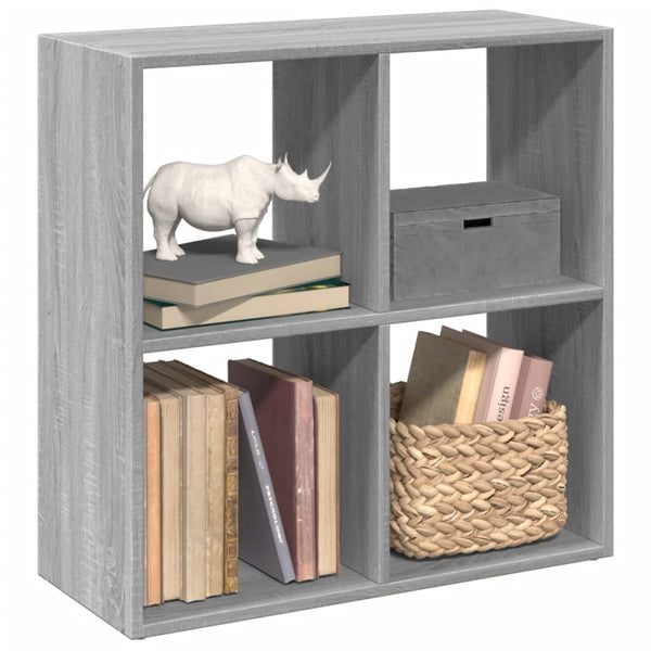 Graues Raumteiler-Bücherregal Sonoma 69,5 cm