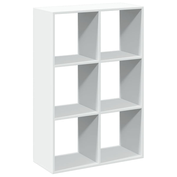 Raumteiler Bücherregal Weiß, 69,5 cm