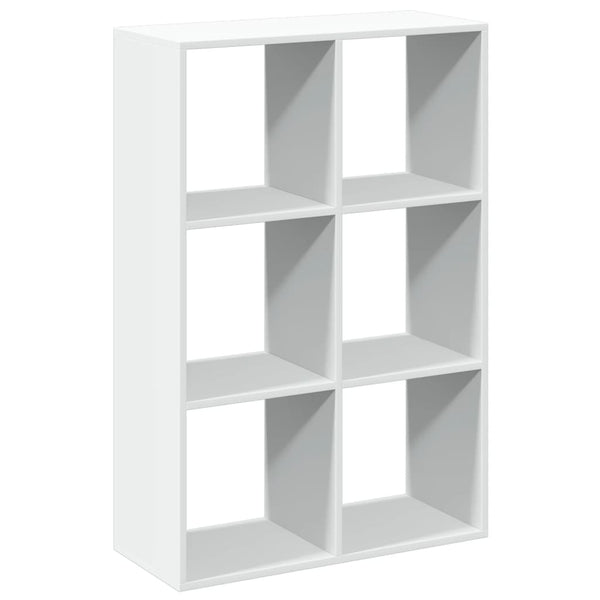 Raumteiler Bücherregal Weiß, 69,5 cm