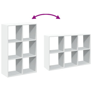 Raumteiler Bücherregal Weiß, 69,5 cm